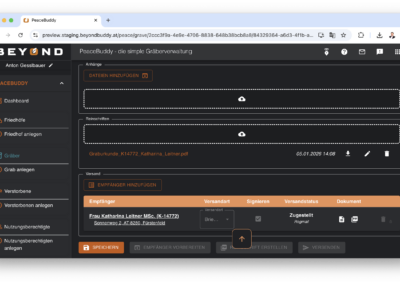 Versenden mit Status